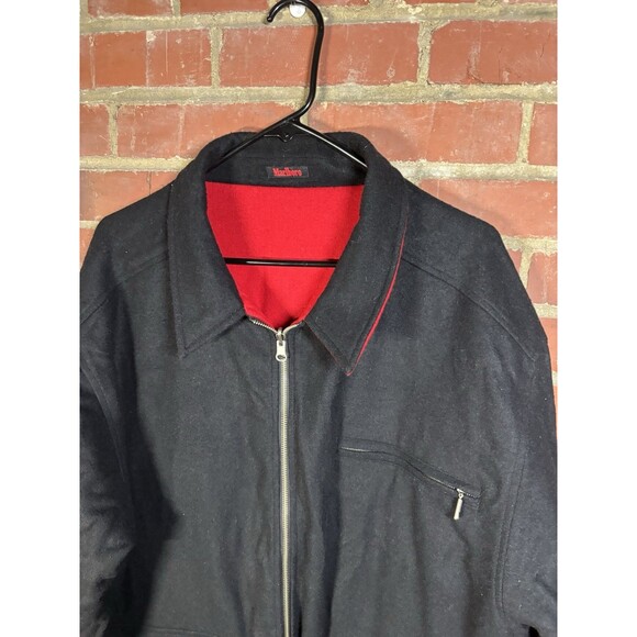 Vintage Marlboro Unlimited Reversible Red Black Wool Jacket Coat Size Large - Picture 10 of 10